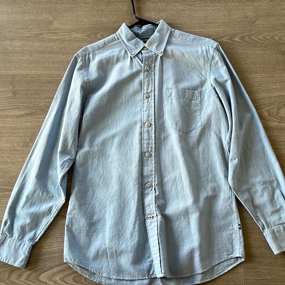 Blue Nautica Shirt, size small